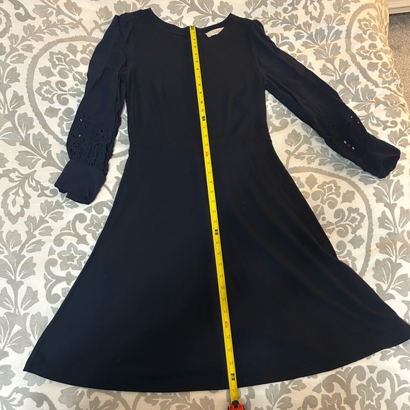 LOFT navy blue long sleeve dress, size 2 - Picture 11 of 12